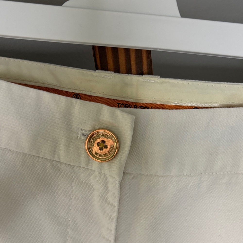 Tory Burch Cream Women's Shorts - Picture 3 of 9